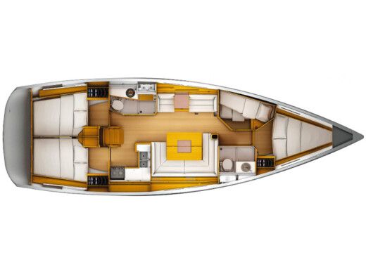 Sailboat Jeanneau Sun Odyssey 449 Boat layout