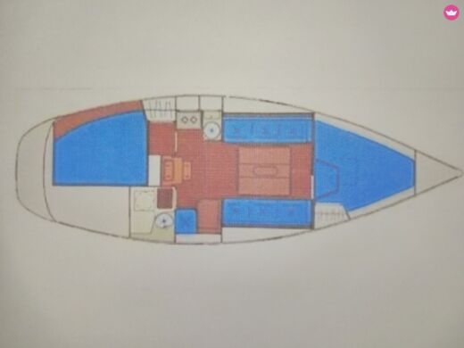 Sailboat Bavaria 30 Cruiser Boat design plan
