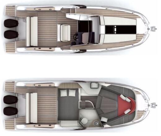 Motorboat BENETEAU FLYER 8.8 Boat design plan