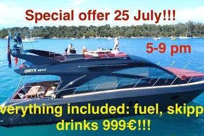 Hire Motorboat Gulf Craft Oryx 46 Fly Cannes