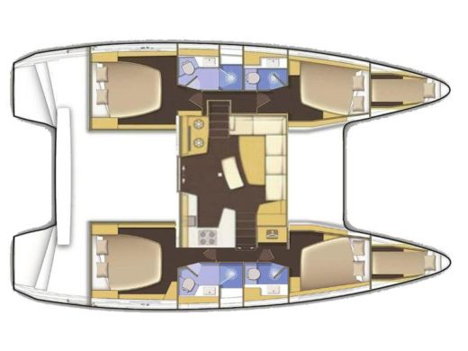 Catamaran Lagoon 42 boat plan
