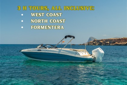 Verhuur Motorboot Bayliner 3H Tours, All Inclusive. Sant Antoni de Portmany
