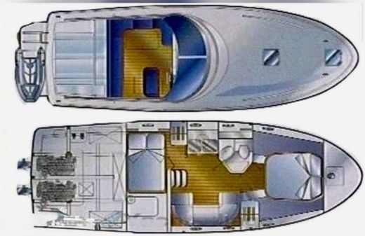 Motorboat Italcraft Sarima 38 boat plan
