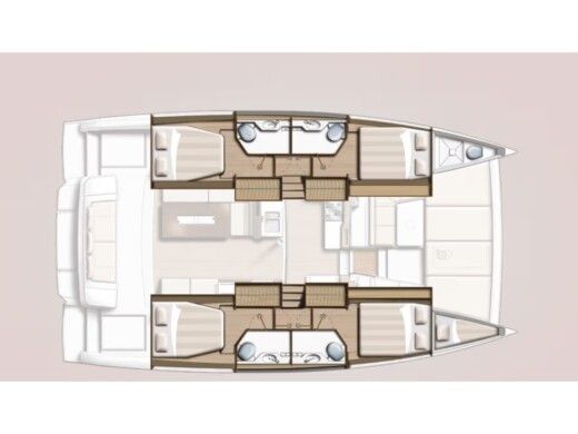 Catamaran  Bali 4.2 Plano del barco