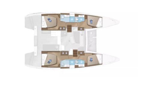Catamaran Lagoon Lagoon 42 boat plan