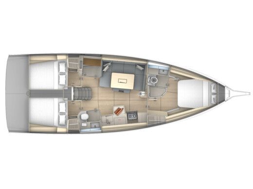 Sailboat  Dufour 41 Boat design plan