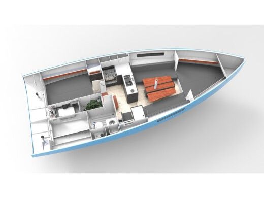 Sailboat  RM 970 Boat layout