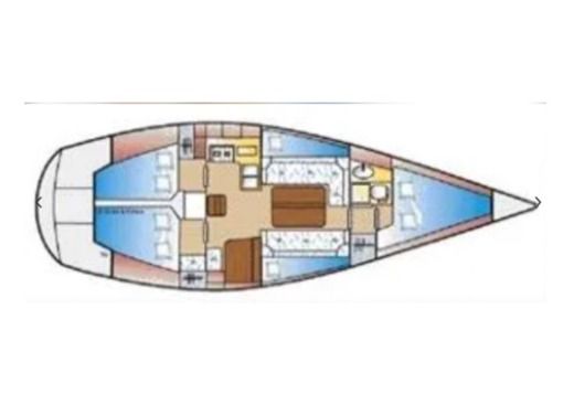 Sailboat Jeanneau Sun Legende 40 Boat design plan