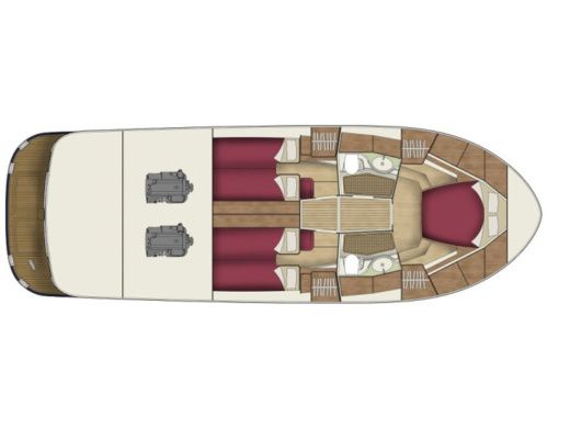 Motorboat SAS Vektor Adriana 44 Plan du bateau