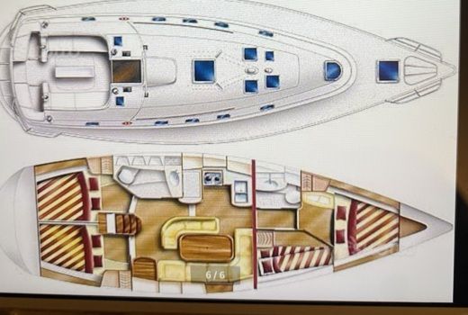 Sailboat Dufour Gran large boat plan