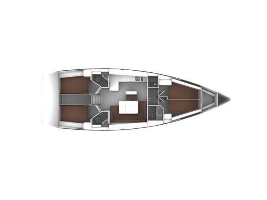 Sailboat BAVARIA 46 Boat layout