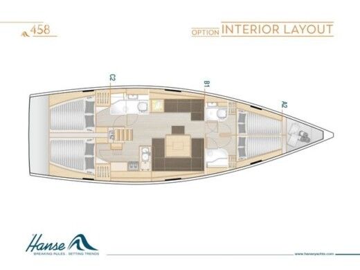 Sailboat Hanse Hanse 458 boat plan