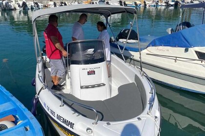 Rental Boat without license  Poseidon Blue water 170 Faliraki