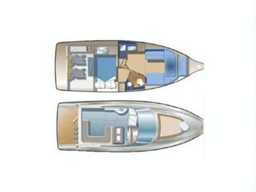 Motorboat Rio 850 Day Cruiser Plan du bateau