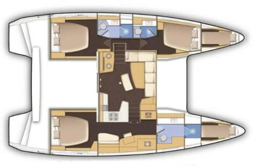 Catamaran Lagoon Lagoon 42 boat plan