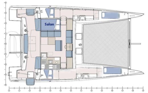 Catamaran Marsaudon TS 42 boat plan