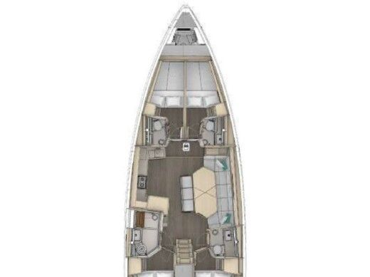 Sailboat  Dufour 48 boat plan