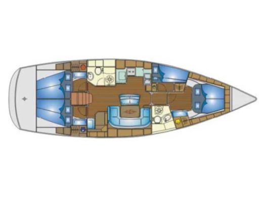 Sailboat BAVARIA 46 CRUISER boat plan
