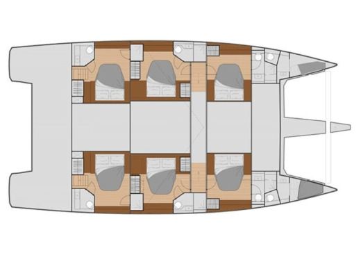 Catamaran Fountaine Pajot Samana 59 boat plan