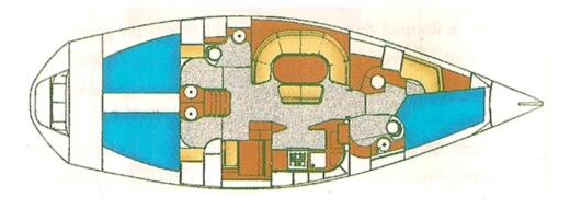 Sailboat Kirie - Feeling Feeling 446 Plan du bateau