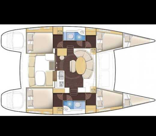 Catamaran Lagoon 38 boat plan