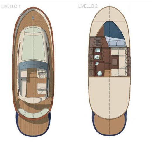 Motorboat Apreamare 32 Comfort Boat design plan