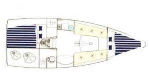 Sailboat Beneteau FIRST 27.7 boat plan