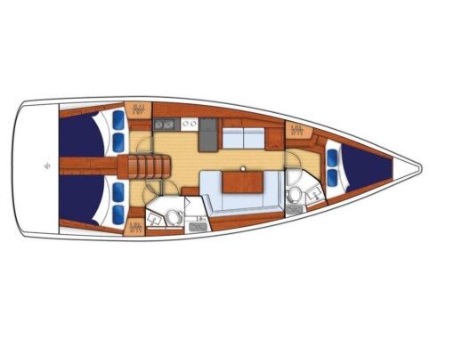 Sailboat  Sunsail 42 Boat design plan