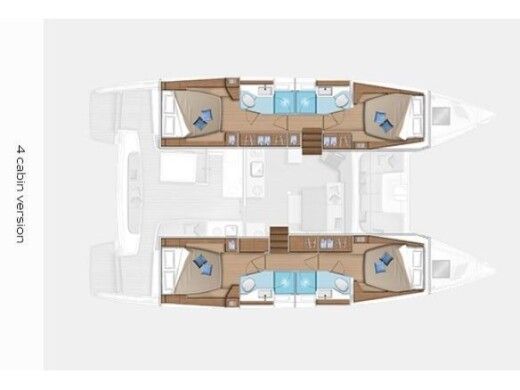 Catamaran Lagoon Lagoon 46 boat plan