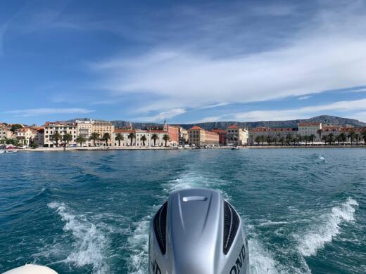 Spalato Motorboat Quicksilver 605 Activ Open alt tag text