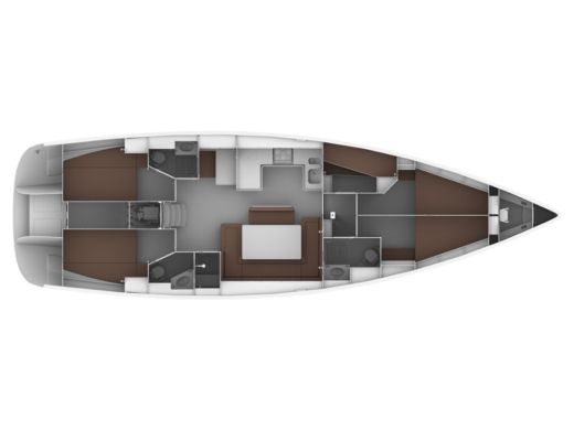 Sailboat BAVARIA CRUISER 50 Plan du bateau