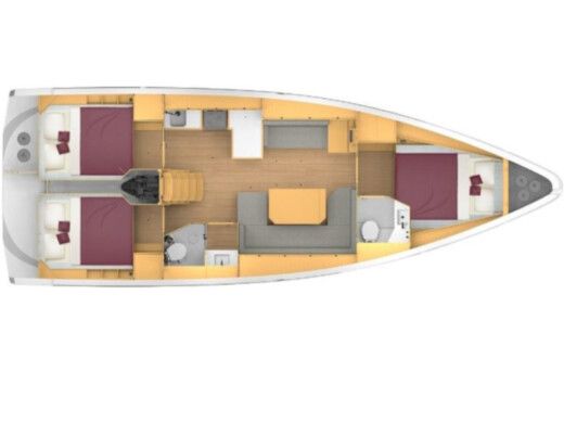 Sailboat Bavaria Bavaria C42 boat plan