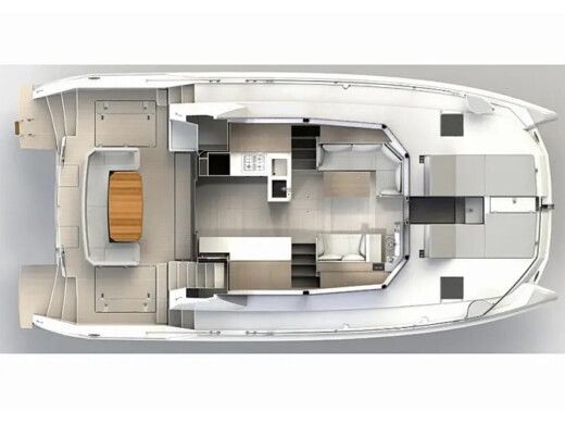 Sailboat  Moorings 464PC Plattegrond van de boot