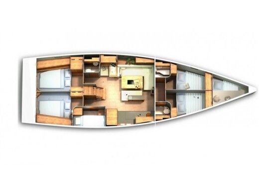 Sailboat HANSE 505 boat plan