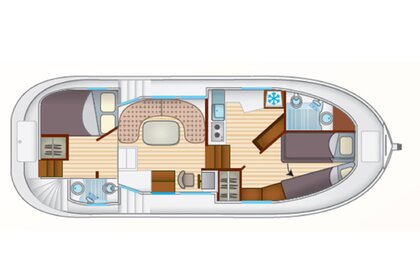 Aluguel Casa Flutuante Pénichette Flying Bridge 1020 FB Dom-le-Mesnil