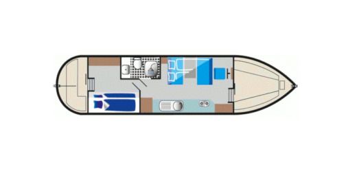 Houseboat Kuhnle-Werft Kuinder Boot Grundriss