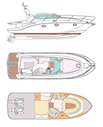 Motorboat Pearlsea Yachts Pearlsea 31 HT boat plan