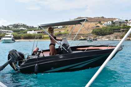 Location Bateau sans permis  Crazy Waters 450 LA Black Edition (FUEL INCLUDED) Mykonos