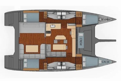 Verhuur Catamaran Luna 49 Split