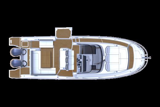 Motorboat Jeanneau Cap Camarat 10.5 Wa Boat layout