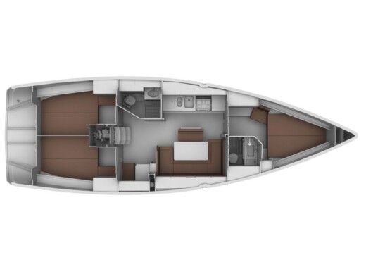 Sailboat BAVARIA CRUISER 40 boat plan