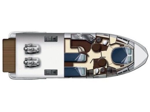 Motorboat Azimut Azimut 43S boat plan