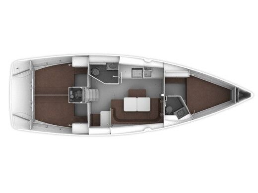 Sailboat Bavaria Cruiser 41 Boot Grundriss