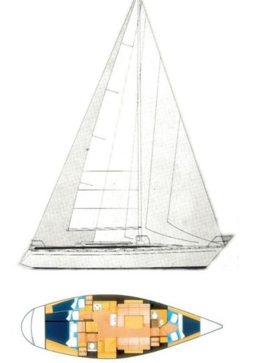 Sailboat Grand Soleil GS 39 Plan du bateau