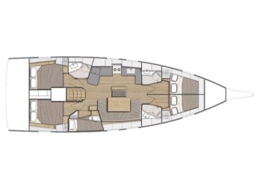 Sailboat Beneteau Oceanis 46.1 boat plan