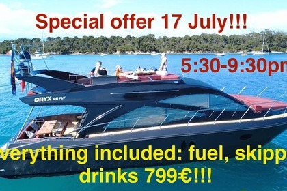 Rental Motorboat Gulf Craft Oryx 46 Fly Cannes