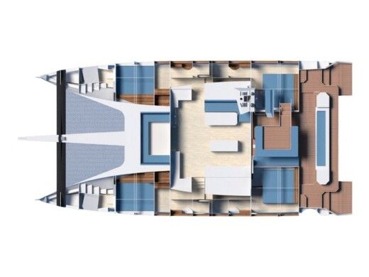 Catamaran Armor Yachts Solitaire 1740 Planimetria della barca