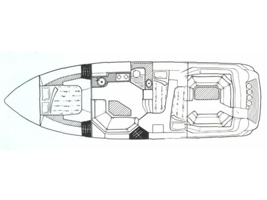 Motorboat Sunseeker 38 Martinique boat plan