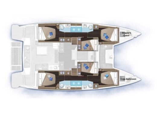Catamaran Lagoon Lagoon 51 boat plan