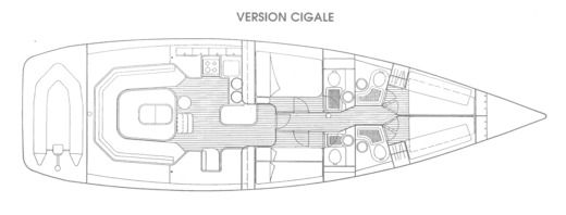 Sailboat Alubat Cigale 16 Plan du bateau